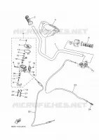 GUIDON ET CABLES pour Yamaha KODIAK 2019