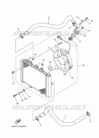 RADIATEUR / DURITES pour Yamaha KODIAK 2019