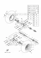 ROUE ARRIERE pour Yamaha KODIAK 2019