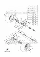 ROUE ARRIERE pour Yamaha KODIAK 2019