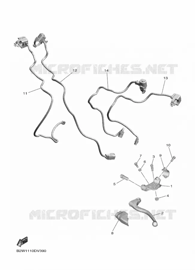 COMMODO / LEVIER Yamaha MOTO 450 2020 YZF  YZ450F