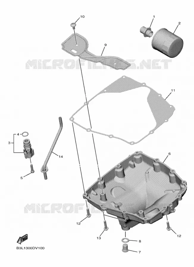 FILTRE A HUILE Yamaha MOTO 1000 2020 R1  YZF1000