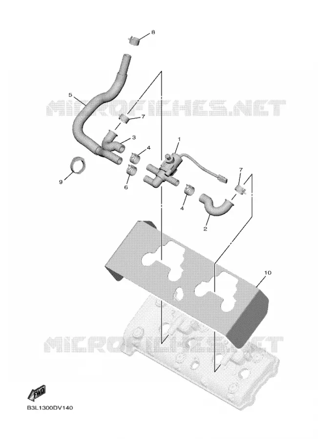 SYSTÈME D'ADMISSION D'AIR AIS Yamaha MOTO 1000 2020 R1  YZF1000