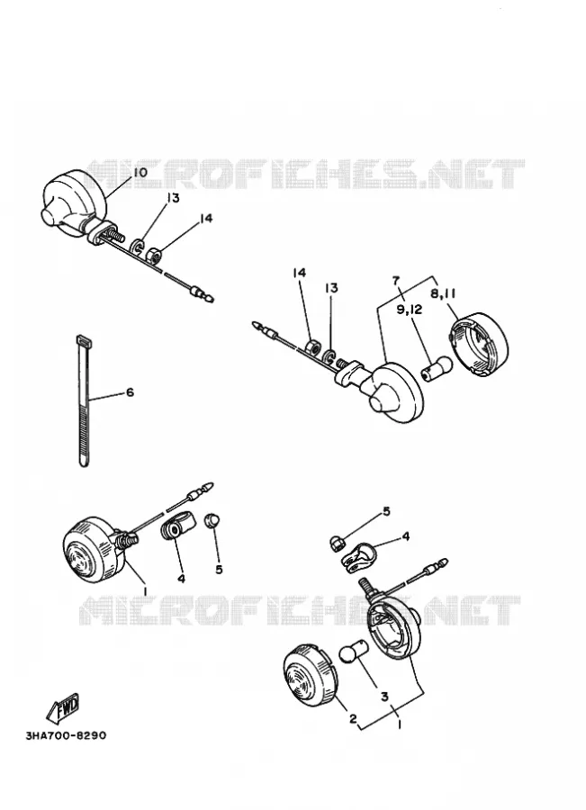 CLIGNOTANT Yamaha MOTO 100 1996 AG  AG100F