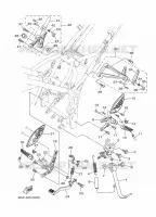 SUPPORT / REPOSE PIEDS pour Yamaha MT 2020