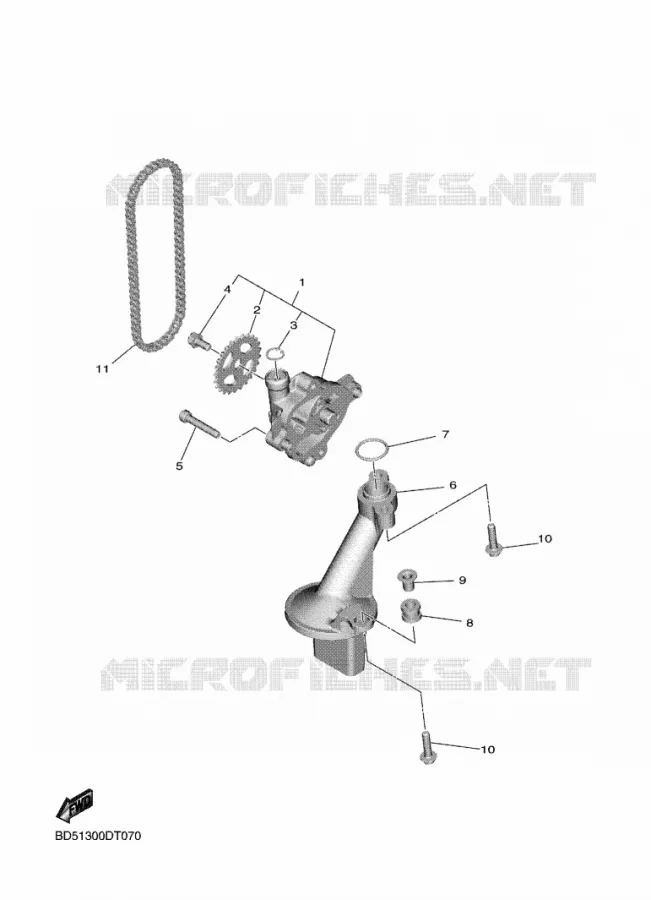POMPE A HUILE Yamaha MOTO 900 2020 NIKEN  MXT850D