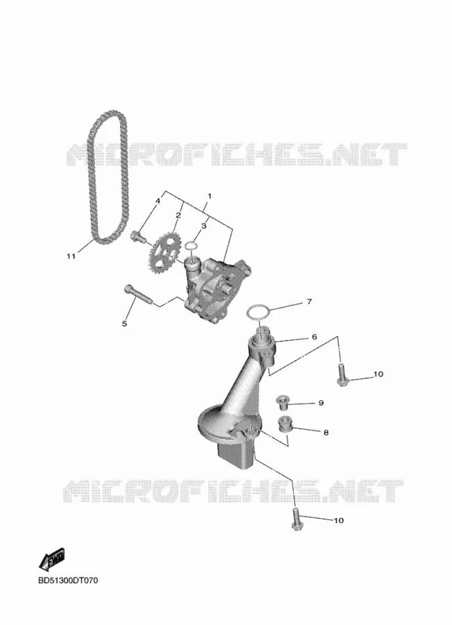 POMPE A HUILE Yamaha MOTO 900 2020 NIKEN  MXT850D