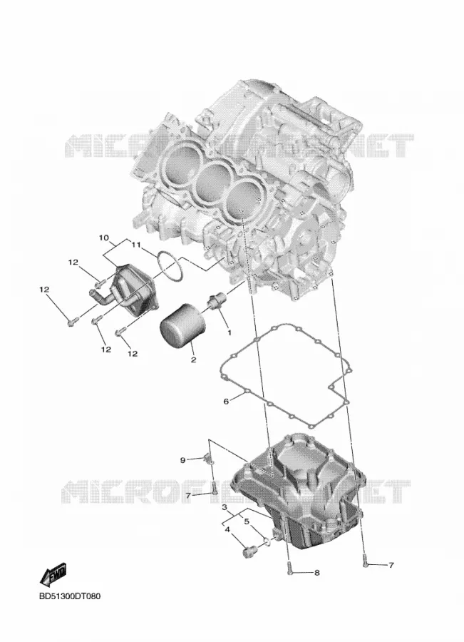 FILTRE A HUILE Yamaha MOTO 900 2020 NIKEN  MXT850D