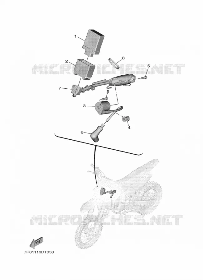 ELECTRIQUE 1 Yamaha MOTO 65 2021 YZ  YZ65