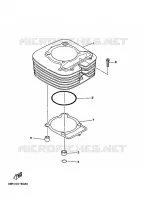 CYLINDRE pour Yamaha KODIAK 1996
