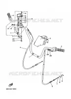 GUIDON ET CABLES pour Yamaha KODIAK 1996