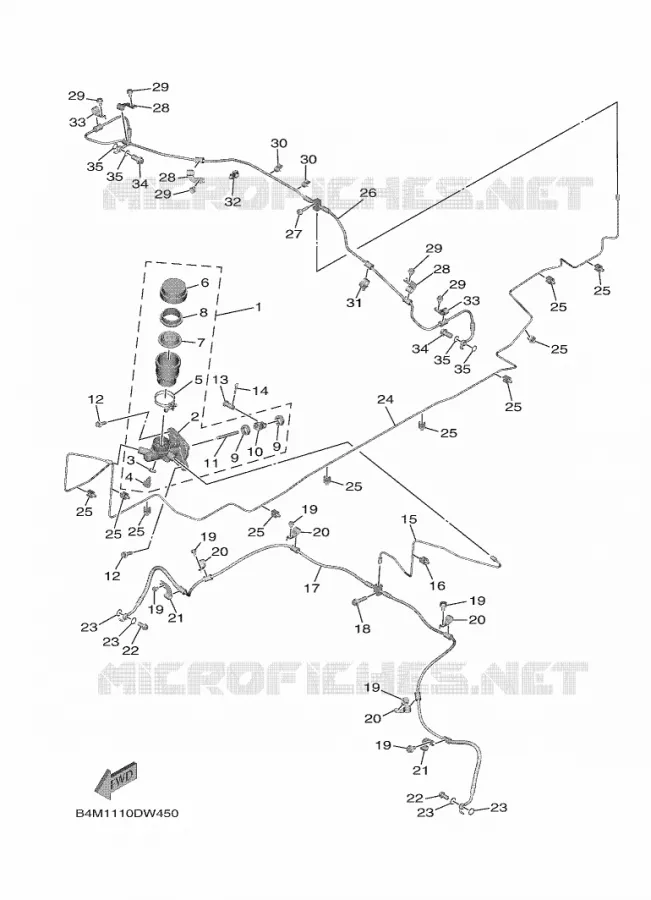 MAITRE CYLINDRE Yamaha SIDE BY SIDE 1000 2021 WOLVERINE  YXE1000EWS/YX10EPSM