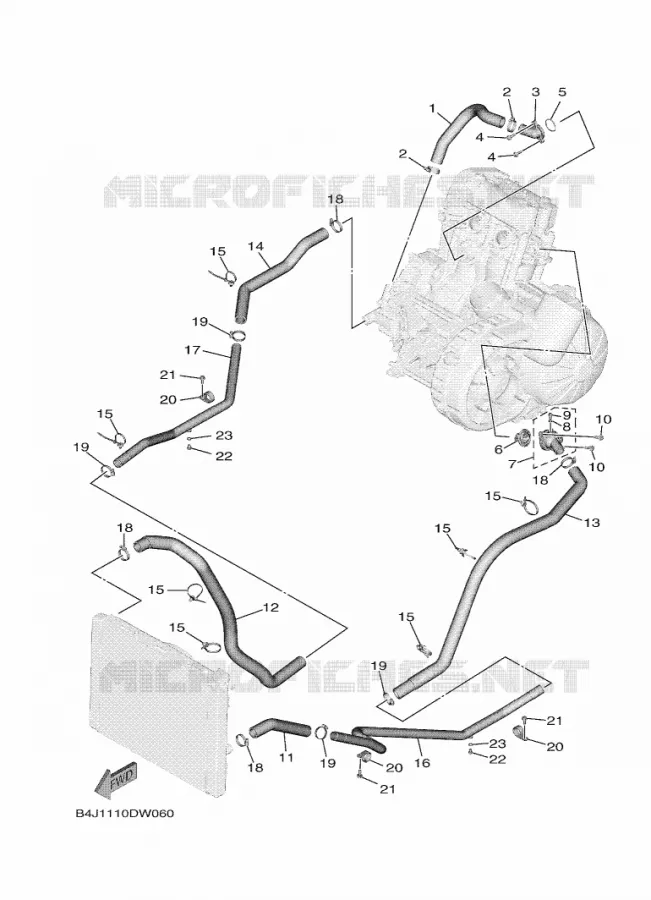 POMPE A EAU Yamaha SIDE BY SIDE 1000 2021 WOLVERINE  YXF1000EWS/YX10FPSM