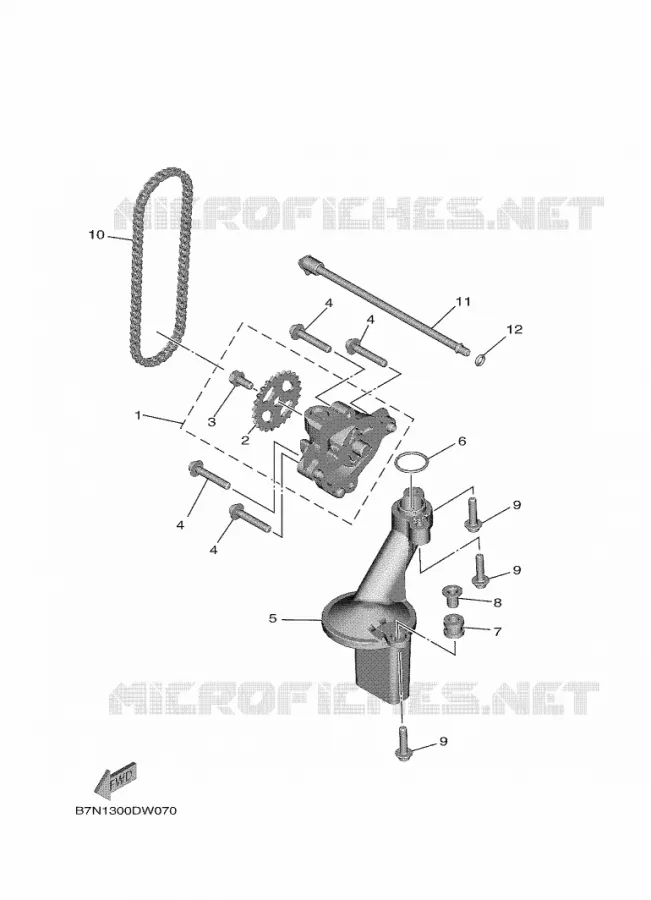 POMPE A HUILE Yamaha MOTO 900 2021 MT  MTN890
