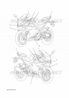 EMBLEME pour Yamaha R125 2020