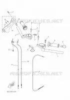 GUIDON ET CABLES pour Yamaha R125 2020