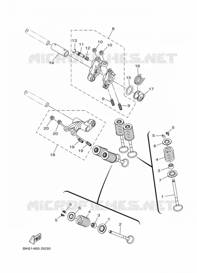 SOUPAPE Yamaha MOTO 125 2020 R125  YZF125-A