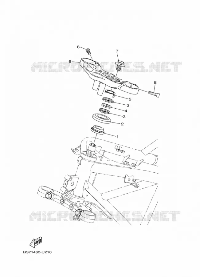 DIRECTION Yamaha MOTO 250 2020 R25  YZF250-A
