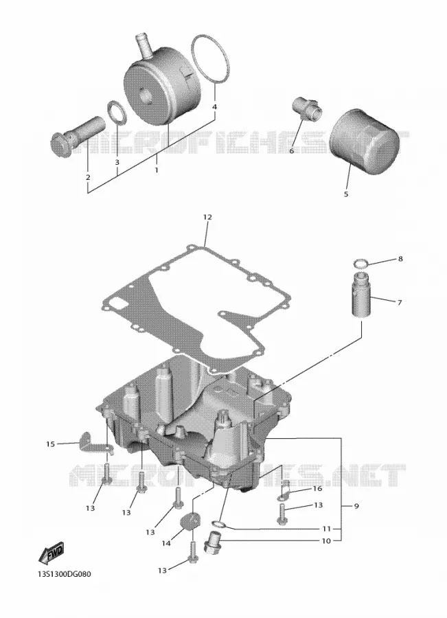 FILTRE A HUILE Yamaha MOTO 600 2020 R6  YZF600
