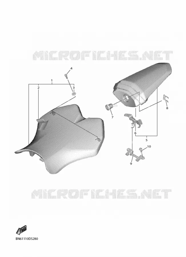 SELLE Yamaha MOTO 600 2020 R6  YZF600