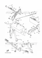 SUPPORT / REPOSE PIEDS pour Yamaha YBR 2020