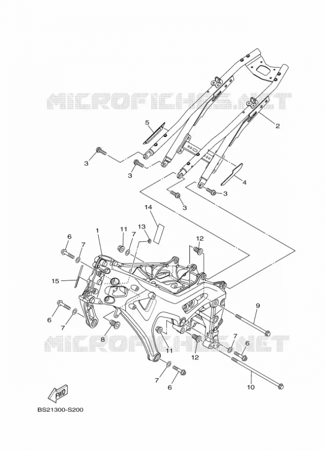 CADRE Yamaha MOTO 900 2020 MT  MTN850-A