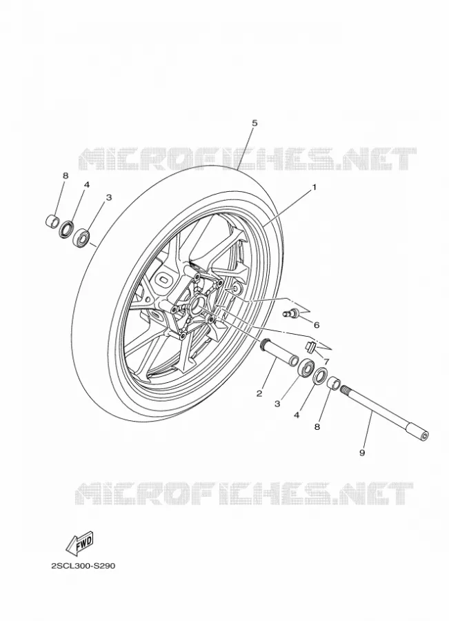 ROUE AVANT Yamaha MOTO 900 2020 MT  MTN850-A