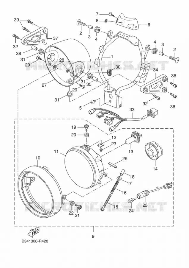 PHARE  Yamaha MOTO 700 2020 XSR  MTM690