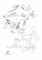 SUPPORT / REPOSE PIEDS 2 pour Yamaha XSR 2020