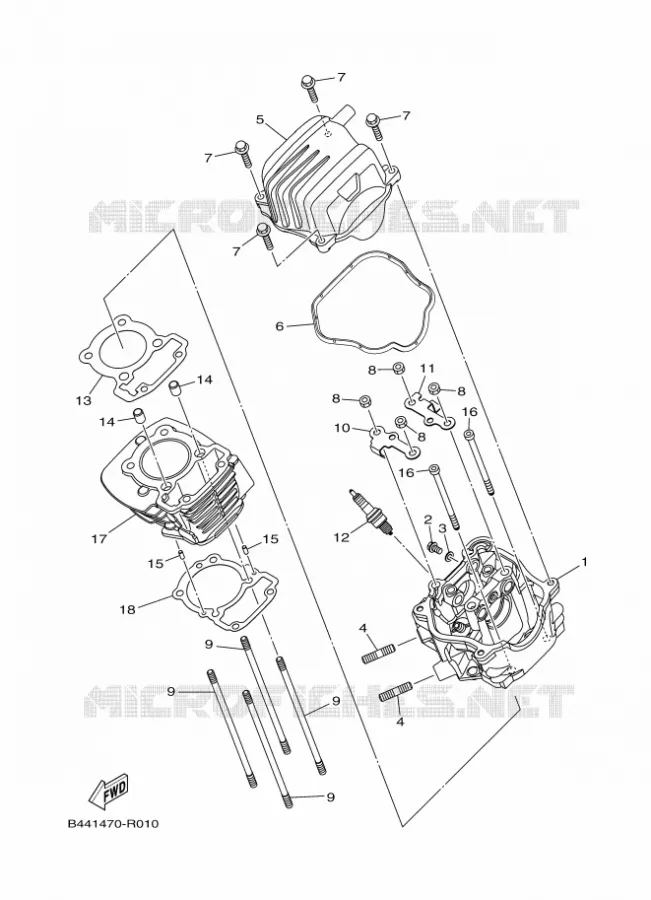 CYLINDRE Yamaha MOTO 110 2020 CRUX  YD110D-4