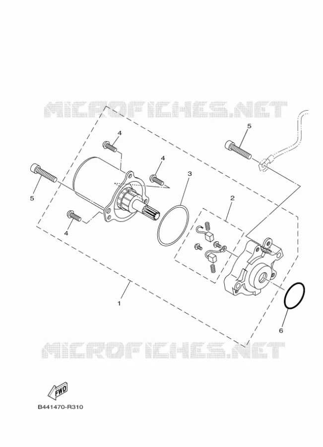 DEMARREUR Yamaha MOTO 110 2020 CRUX  YD110D-4