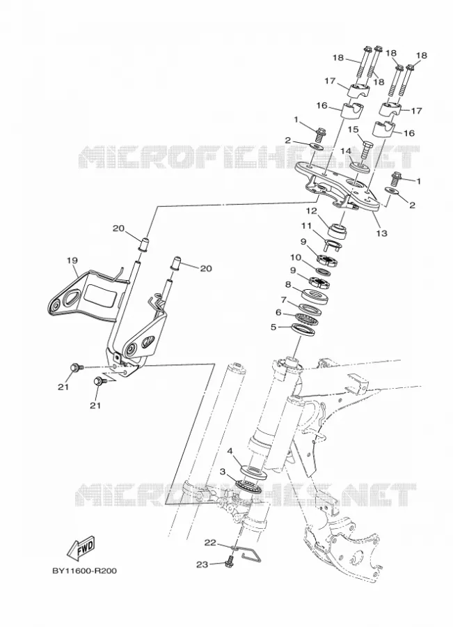 DIRECTION Yamaha MOTO 110 2020 CRUX  YD110D-4