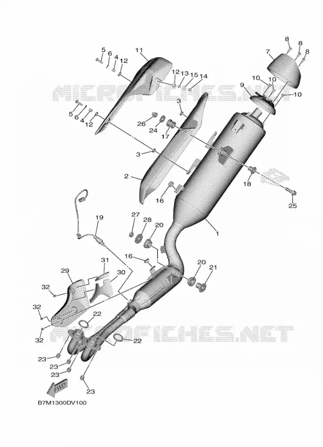 ECHAPPEMENT Yamaha SCOOTER 560 2020 TMAX  XP560E-A