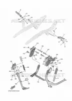 SUPPORT / REPOSE PIEDS pour Yamaha TMAX 2020