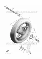ROUE AVANT pour Yamaha TMAX 2020