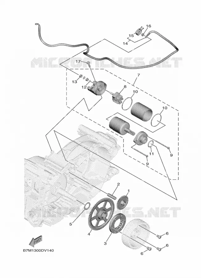 DEMARREUR Yamaha SCOOTER 560 2020 TMAX  XP560D-A