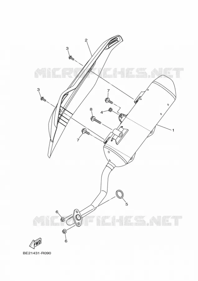 ECHAPPEMENT Yamaha SCOOTER 155 2020 TRICITY  MWS150-A