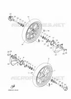 ROUE AVANT pour Yamaha TRICITY 2020