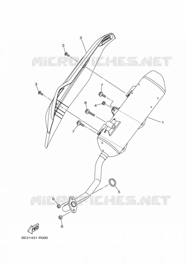 ECHAPPEMENT Yamaha SCOOTER 125 2020 TRICITY  MWS125-A