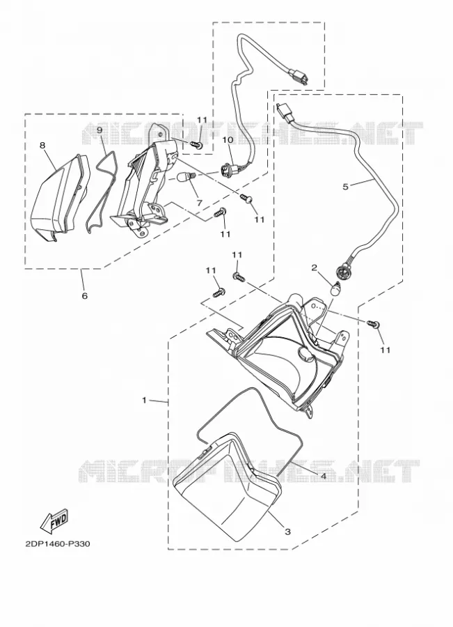 CLIGNOTANT 1 Yamaha SCOOTER 155 2020 NMAX  GPD150-A