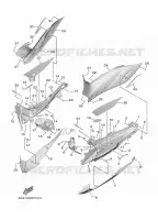 SUPPORT / REPOSE PIEDS 2 pour Yamaha TRICITY 2020