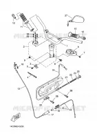 GUIDON ET CABLES pour Yamaha BOOSTER (MBK) 2012