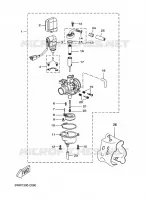 CARBURATEUR pour Yamaha BW'S 2012