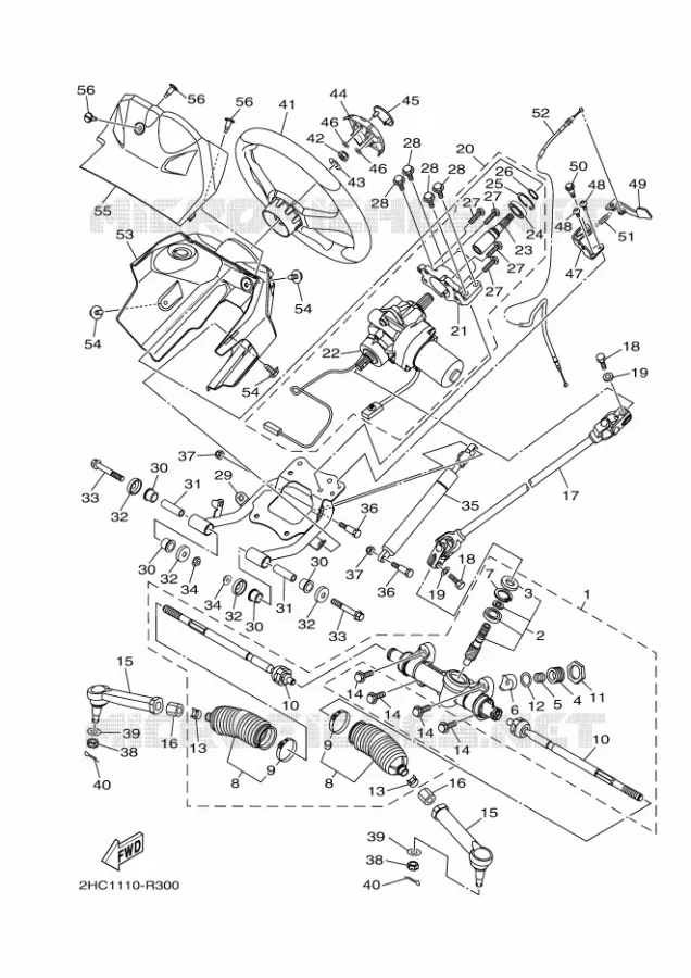 DIRECTION Yamaha SIDE BY SIDE 1000 2020 YXZ  YXZ1000E/YXZ1000R