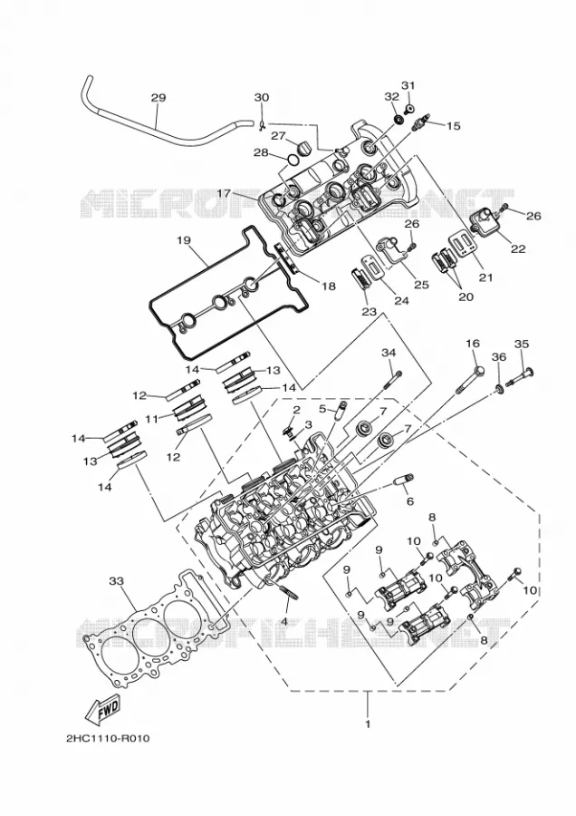 CYLINDRE Yamaha SIDE BY SIDE 1000 2020 YXZ  YXZ1000ET