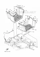 SUPPORT / REPOSE PIEDS pour Yamaha KODIAK 2020