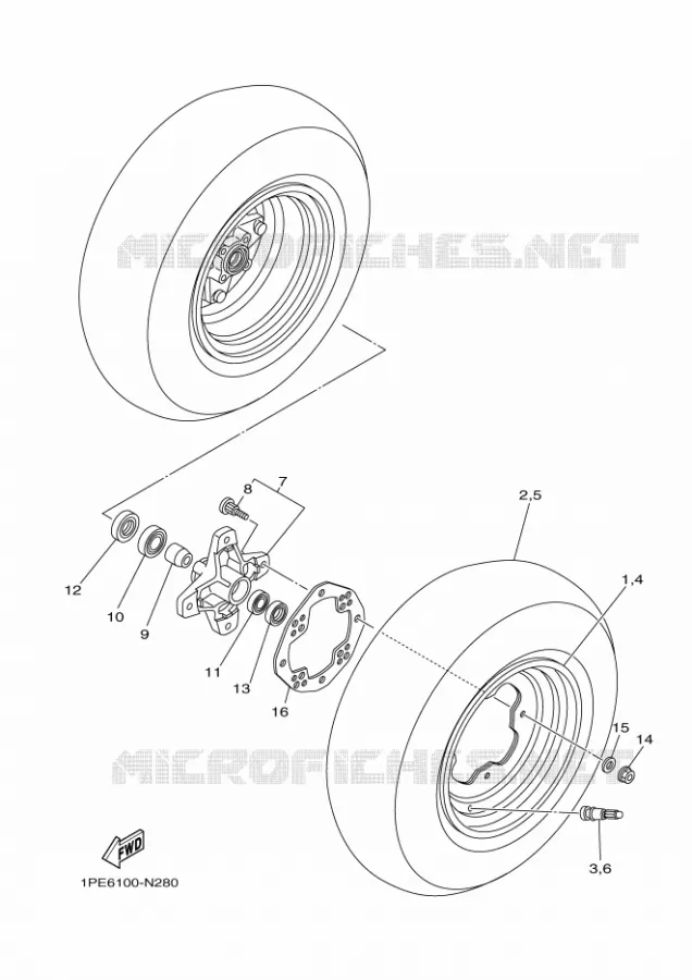 ROUE AVANT Yamaha QUAD 700 2020 RAPTOR  YFM700R