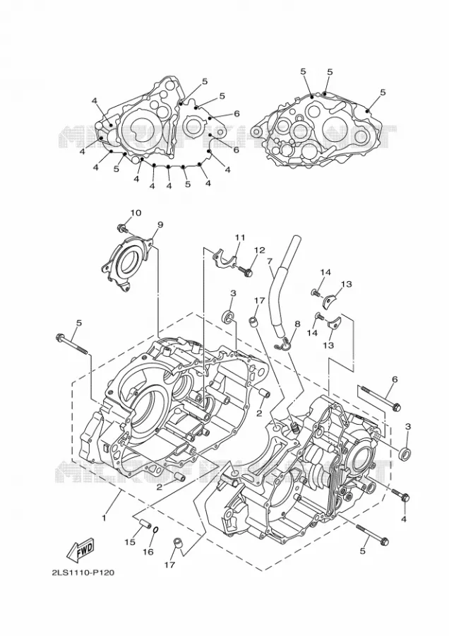CARTER MOTEUR Yamaha QUAD 700 2020 RAPTOR  YFM700R