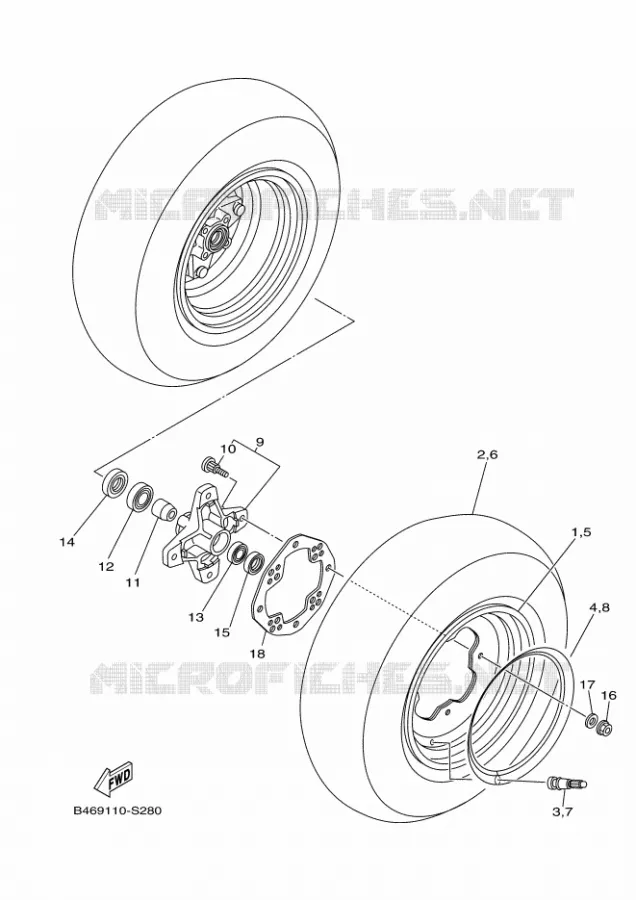 ROUE AVANT Yamaha QUAD 700 2020 RAPTOR  YFM700R