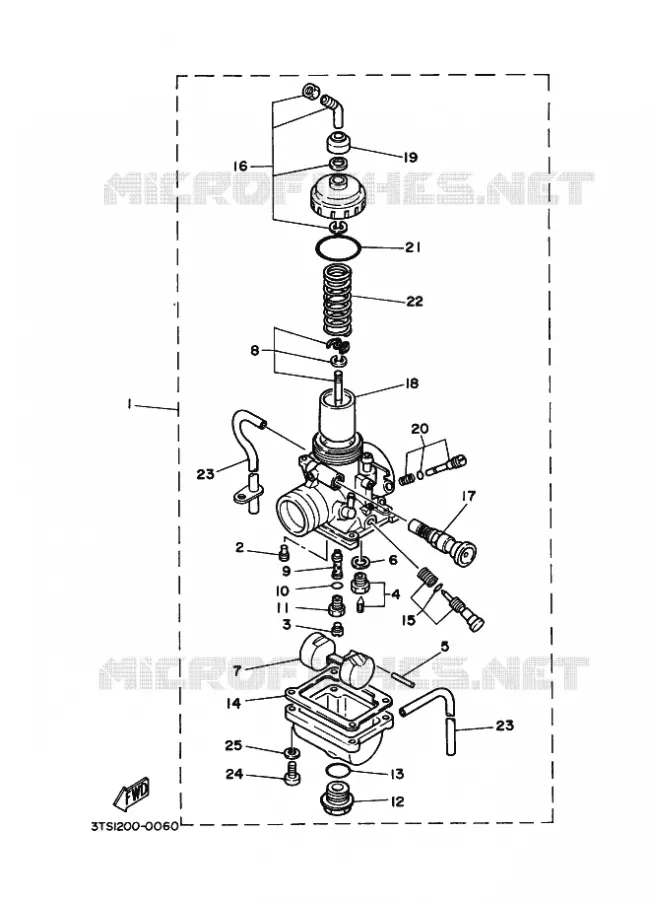 CARBURATEUR Yamaha MOTO 125 2021 DT  DT125